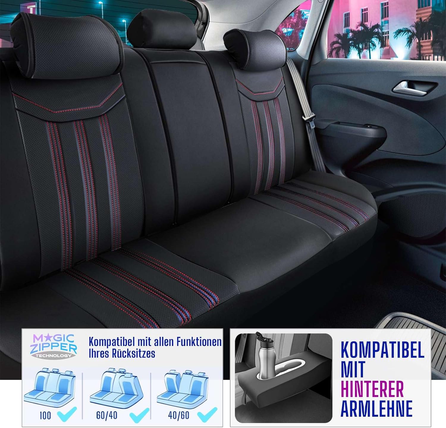 Miami Autositzbezüge für BMW 1er, Leder