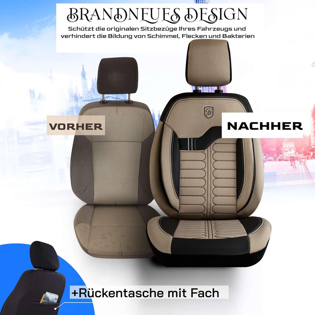 Londra Autositzbezüge für BMW 1er, Jacquard Sitzauflage