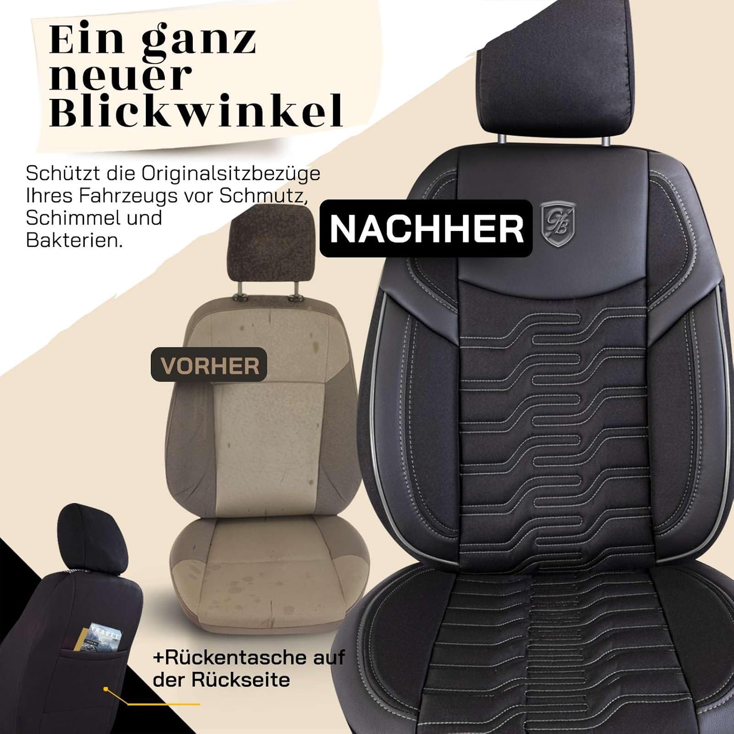 Berlin Autositzbezüge für BMW 1er, Jacquard Sitzauflage