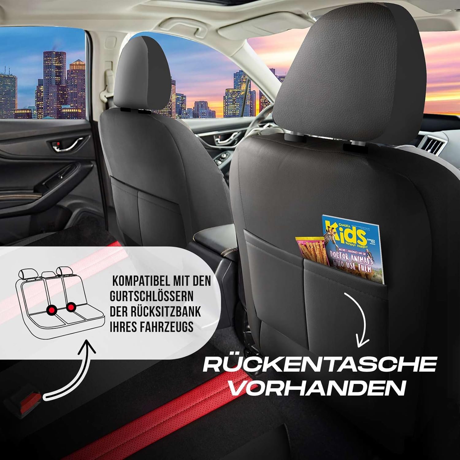Lizbon Autositzbezüge für BMW 1er, Alcantara