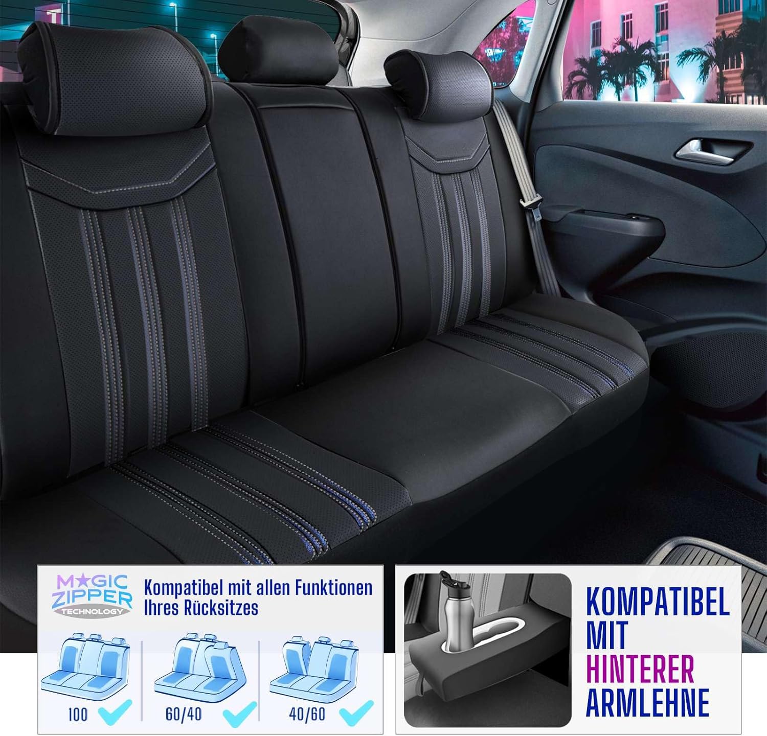 Miami Autositzbezüge für BMW 1er, Leder