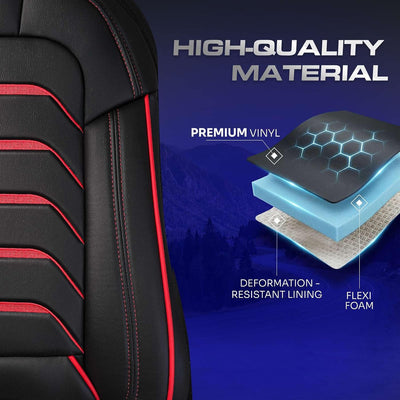 Custom Fit Truck Seat Cover for Kenworth T680, T880, W990, Premium Vinyl Fabric, Includes Armrest Covers and Assebly Tool
