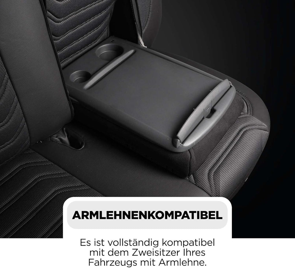 Autositzbezüge Universal 2+1 für Opel Movano C (2022-2026), Piqué-Stoff