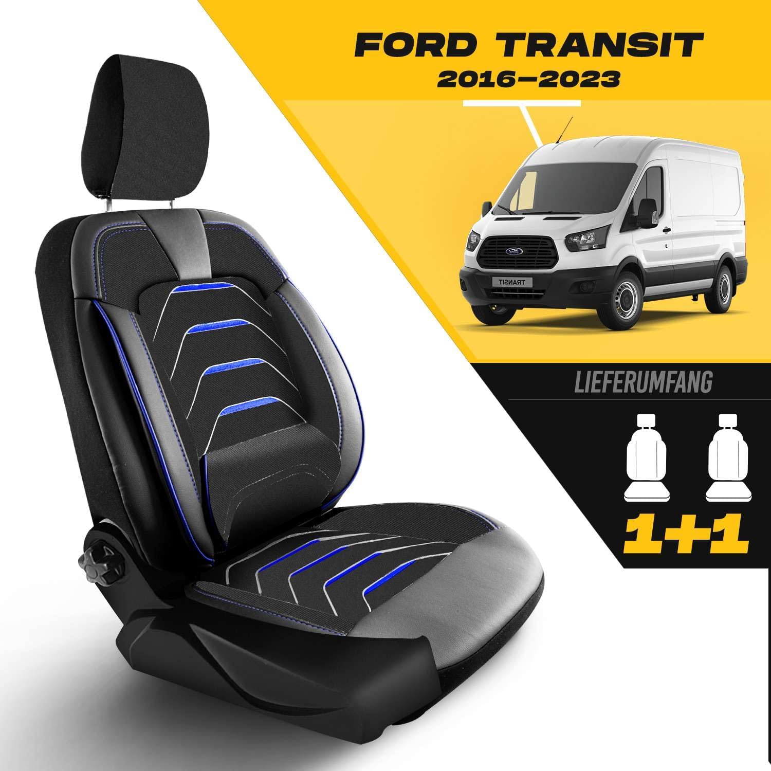Autositzbezüge Universal 2+1 für  Nissan NV300 (2016-2021), Leinen