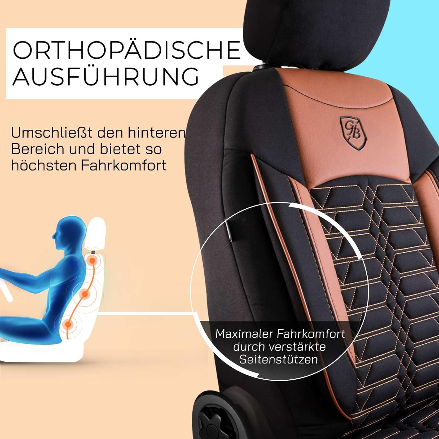 Venice Autositzbezüge für BMW 1er, Jacquard Sitzauflage