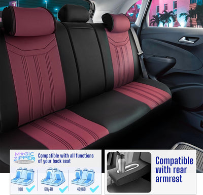 Premium Car Seat Covers Full Set, Nappa Leather Car Seat Cover for SUV, Cars, Most Pickups, Car Seat Protector, Car Seat Covers Full Set