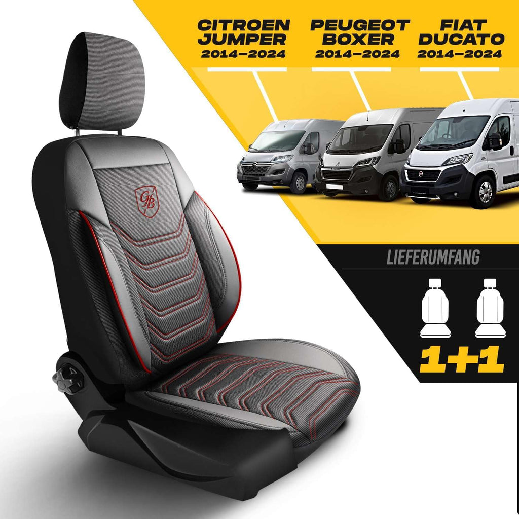 Autositzbezüge Universal 2+1 für Peugeot Boxer (2014-2026), Piqué-Stoff