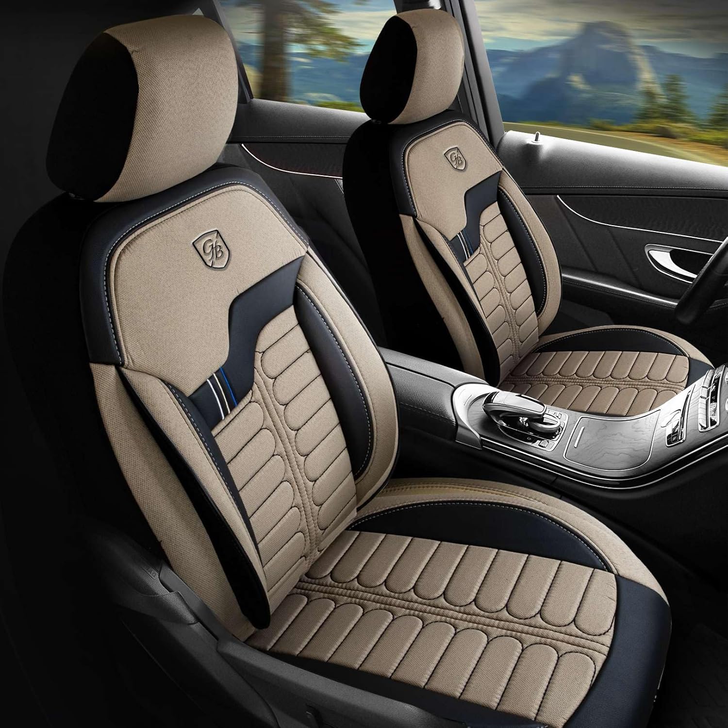 Londra Autositzbezüge für BMW 1er, Jacquard Sitzauflage