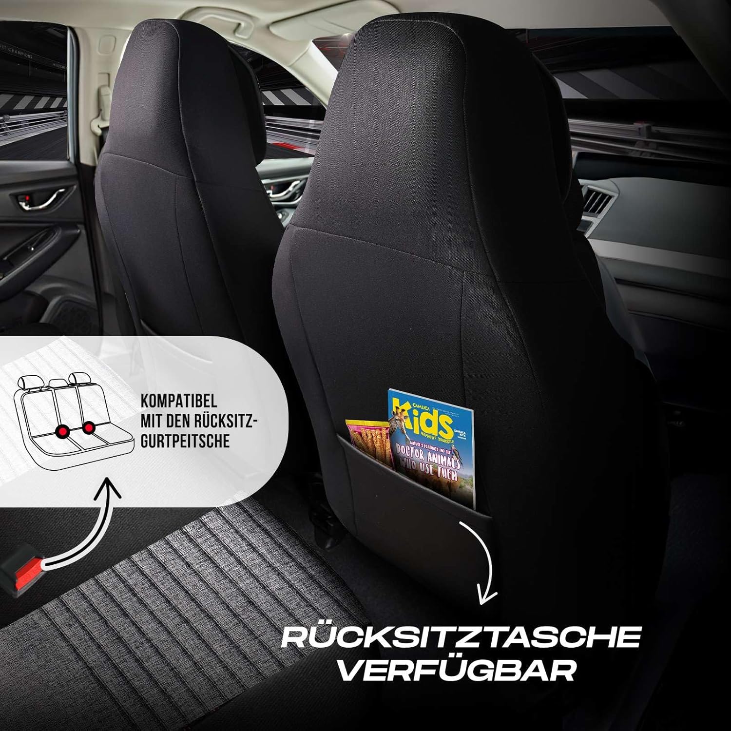 Enzo Autositzbezüge für BMW 1er, Leinen