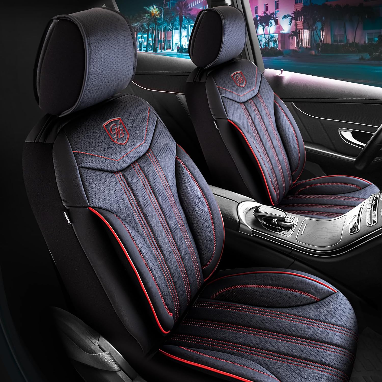 Premium Car Seat Covers Full Set, Nappa Leather Car Seat Cover for SUV, Cars, Most Pickups, Car Seat Protector, Car Seat Covers Full Set