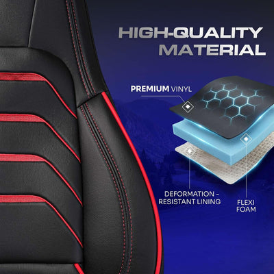 Custom Fit Truck Seat Cover for Volvo VNL 300 400 740 760 860 & VNR 300 400 640 660 (2019-2025), Vinyl Fabric, Includes Armrest Covers and Assebly Tool