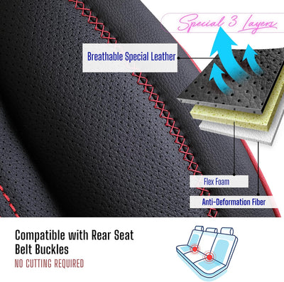 Premium Car Seat Covers Jeep Grand Cherokee 2000-2026, Nappa Leather Car Seat Cover for SUV, Cars, Most Pickups, Car Seat Protector, Car Seat Covers Front Seats