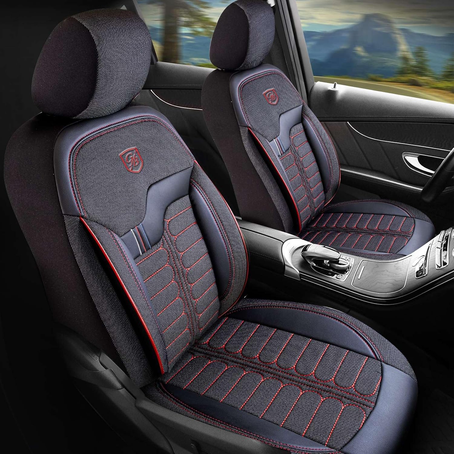Londra Autositzbezüge für BMW 1er, Jacquard Sitzauflage