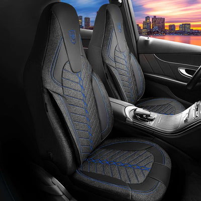 Premium Car Seat Covers for Jeep Wrangler 2000-2026, Linen Car Seat Cover for SUV, Cars, Most Pickups, Car Seat Protector, Car Seat Covers Front Seats