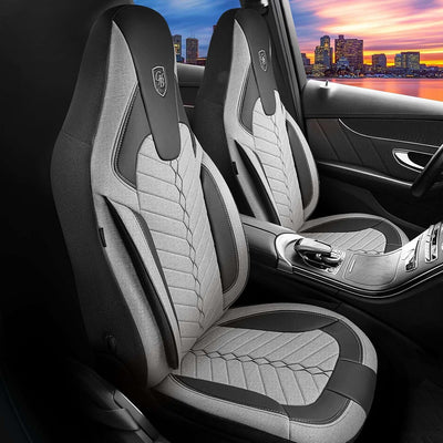 Premium Car Seat Covers Front Seat, Linen Car Seat Cover for SUV, Cars, Most Pickups, Car Seat Protector, Car Seat Covers Front Seats