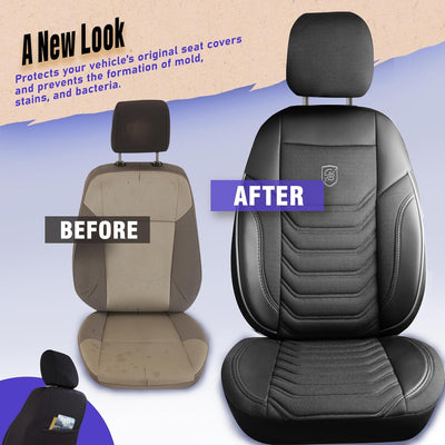 Premium Car Seat Covers Front Seat, Piqué Fabric Car Seat Cover for SUV, Cars, Most Pickups, Car Seat Protector, Car Seat Covers Front Seats
