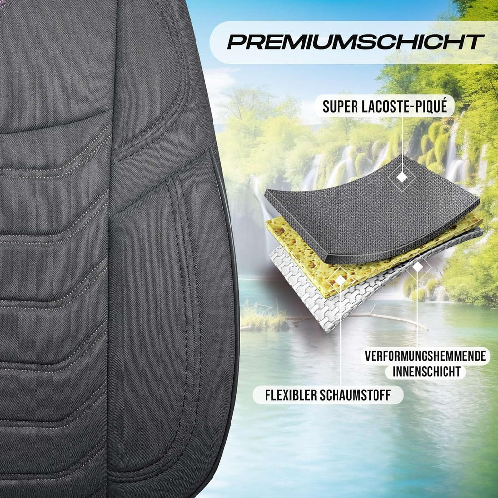 Lechfall Autositzbezüge für BMW 1er, Lacoste-Stoff
