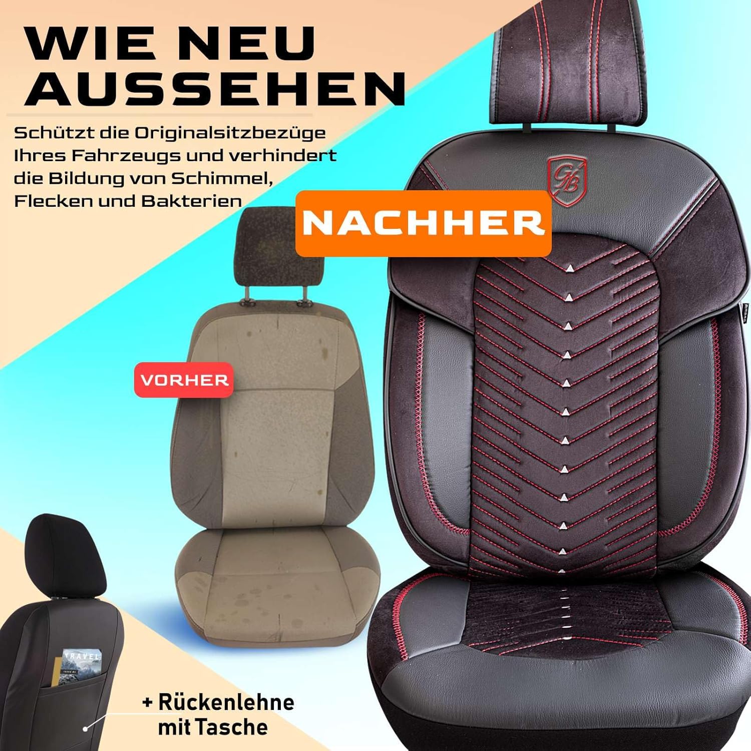 Dubai Autositzbezüge für BMW 1er, Samt