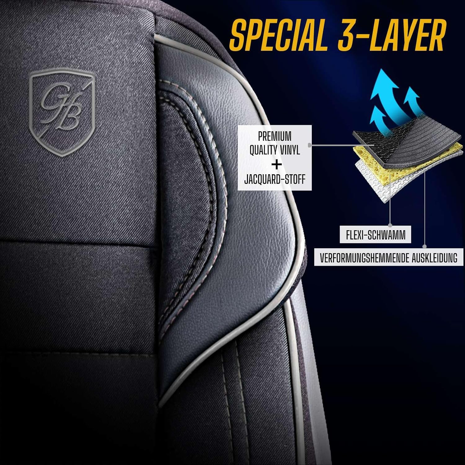Everest Autositzbezüge für BMW 1er – Jacquard Sitzauflage