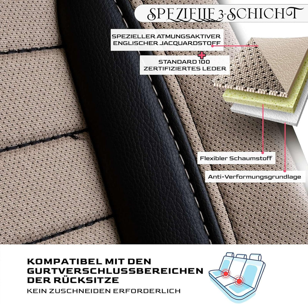 Londra Autositzbezüge für BMW 1er, Jacquard Sitzauflage