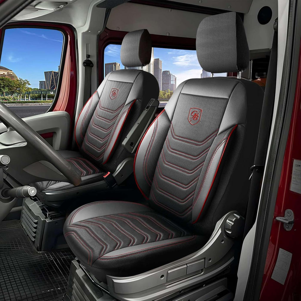 Autositzbezüge Universal 2+1 für Opel Movano C (2022-2026), Piqué-Stoff