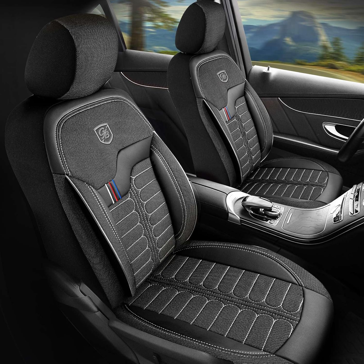 Londra Autositzbezüge für BMW 1er, Jacquard Sitzauflage