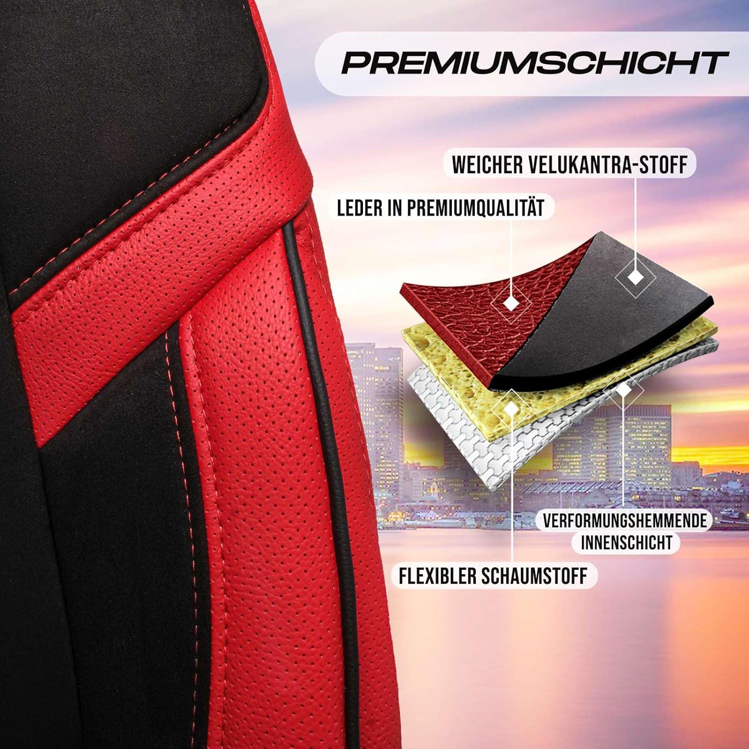 Lizbon Autositzbezüge für BMW 1er, Alcantara