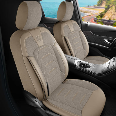 Premium Car Seat Covers Front Seat, Linen Car Seat Cover for SUV, Cars, Most Pickups, Car Seat Protector, Car Seat Covers Front Seats
