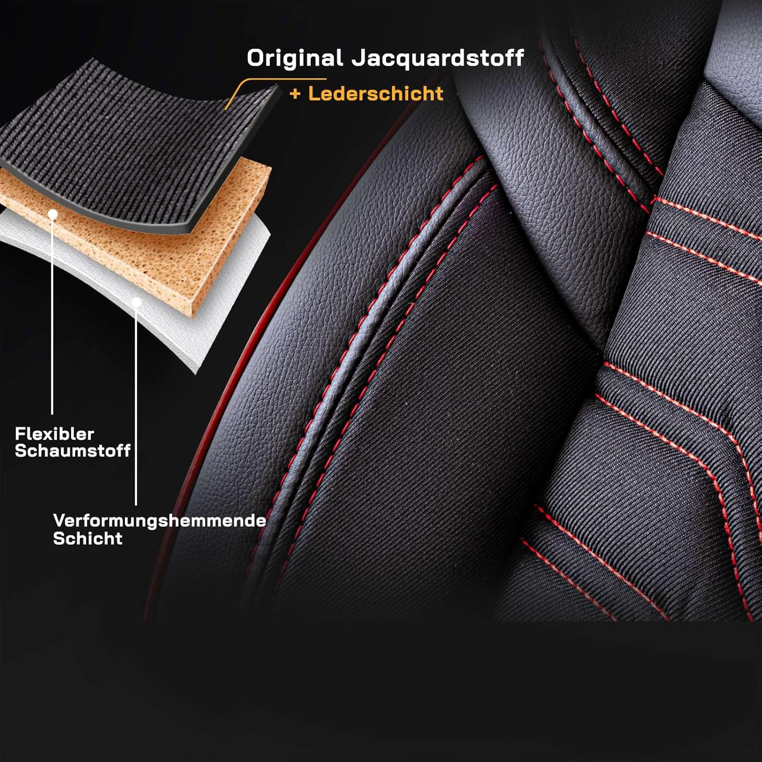 Berlin Autositzbezüge für BMW 1er, Jacquard Sitzauflage