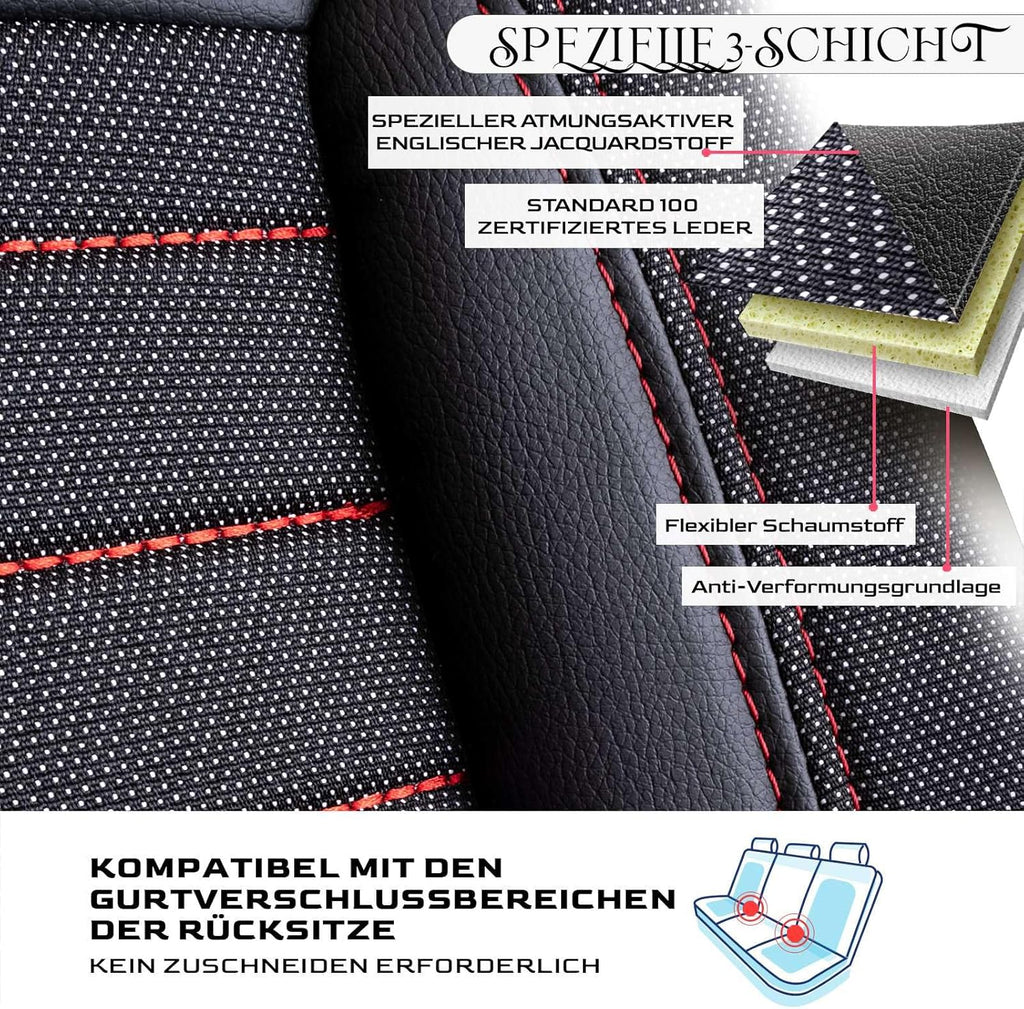 Londra Autositzbezüge für BMW 1er, Jacquard Sitzauflage
