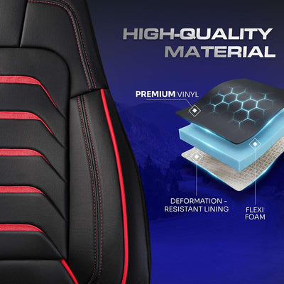 Custom Fit Truck Seat Cover for Cascadia 33”, Premium Vinyl Fabric, Includes Armrest Covers and Assebly Tool