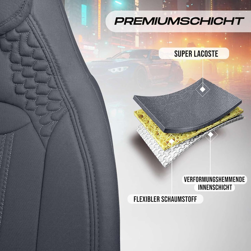 Hunter Autositzbezüge für BMW 1er, Lacoste-Stoff