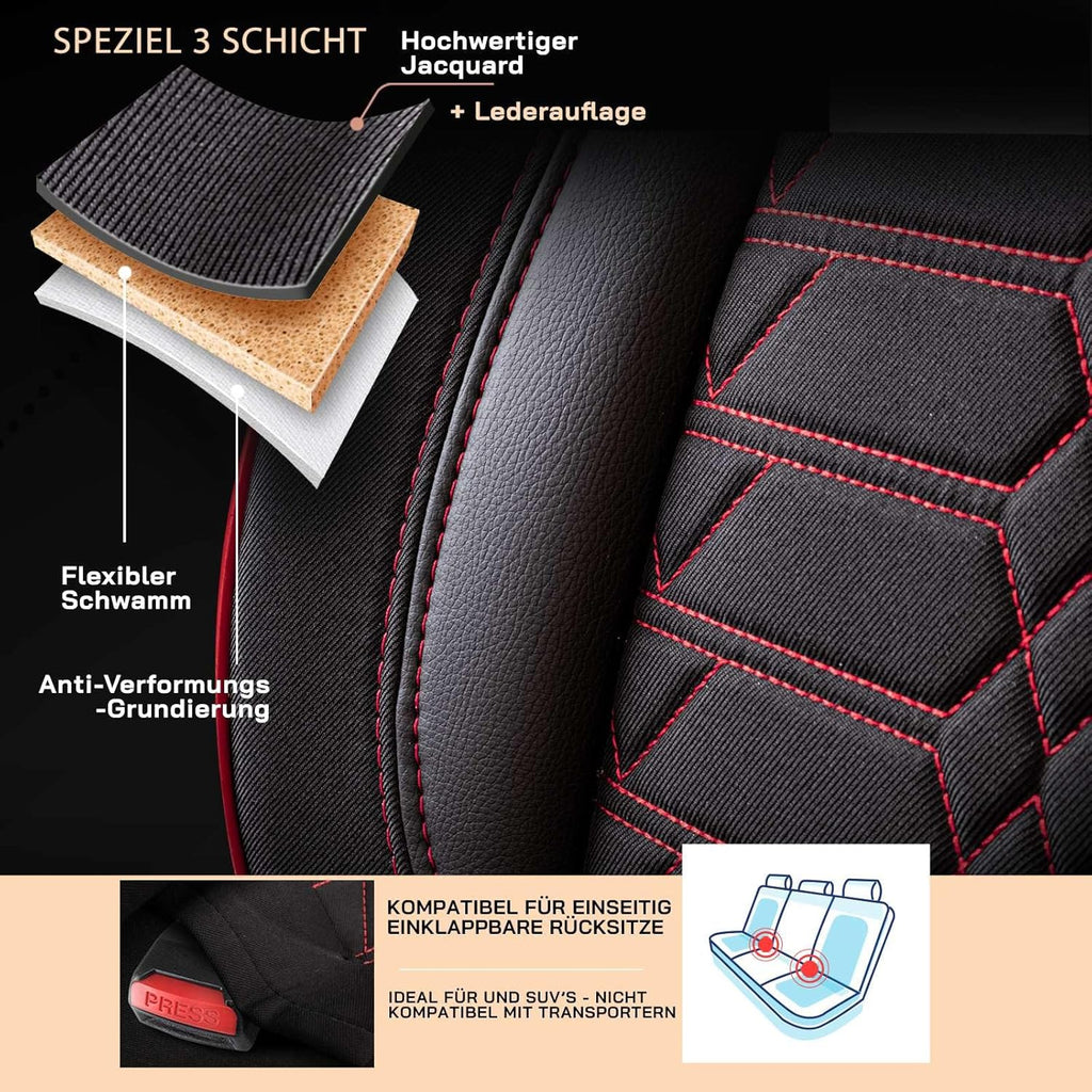 Venice Autositzbezüge für VW FOX, Jacquard Sitzauflage